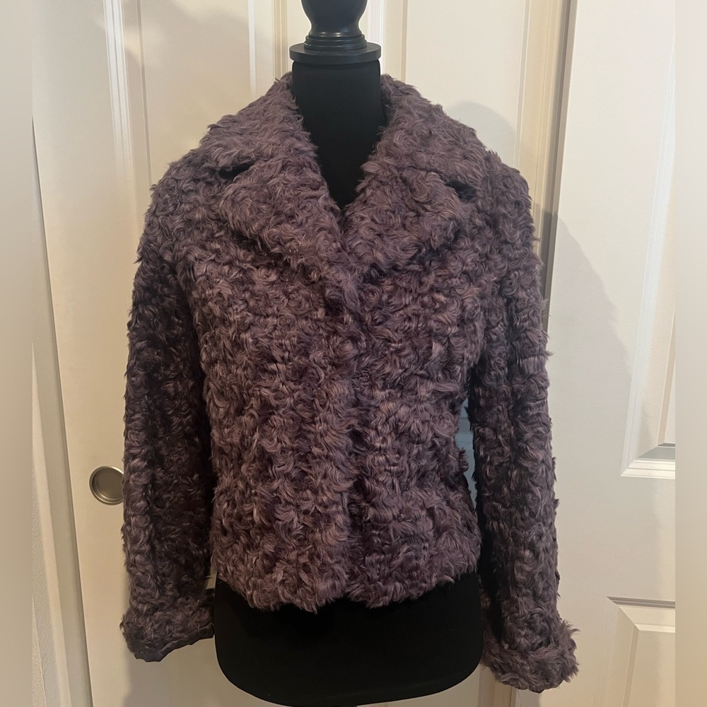 Kate Spade Plum Teddy Jacket